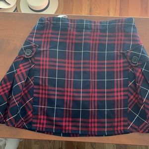 Lands End Girls Uniform skirt attached shorts